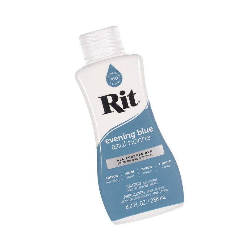 Craft County Rit Dye Liquid - Wide Selection of Colors - 8 Oz. (Evening Blue) - Image 2